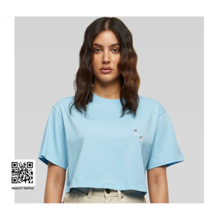 LADIES SHORT OVERSIZED TEE